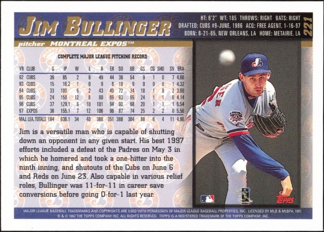 Jim Bullinger - Back