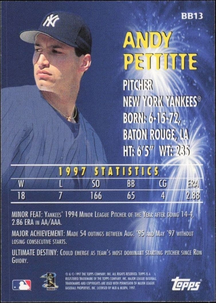 Andy Pettitte - Back