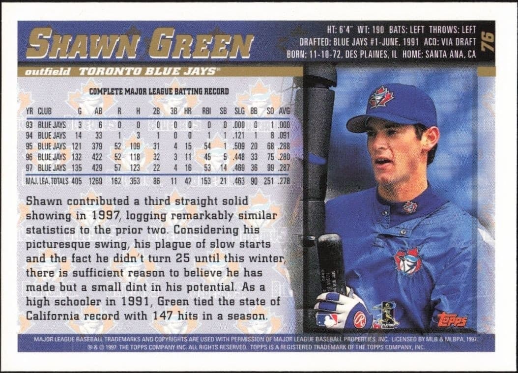 Shawn Green - Back