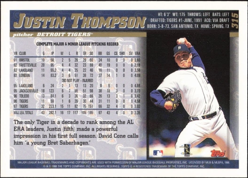 Justin Thompson - Back