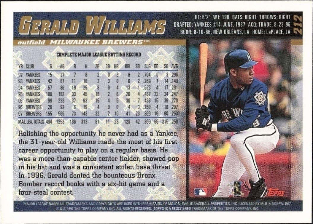 Gerald Williams - Back
