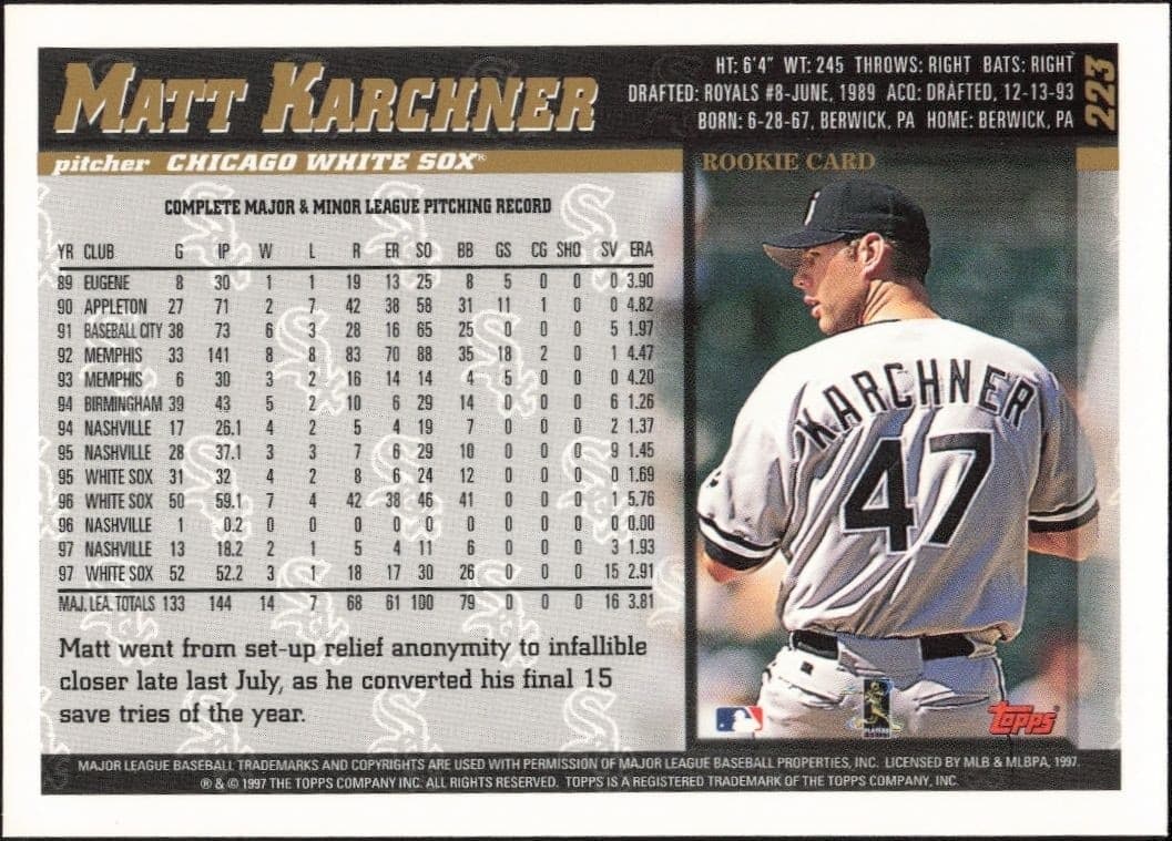 Matt Karchner - Back