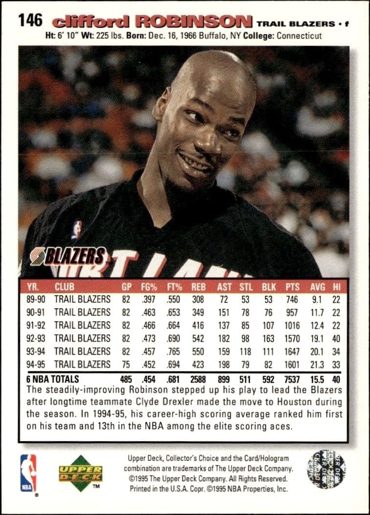 Clifford Robinson - Back