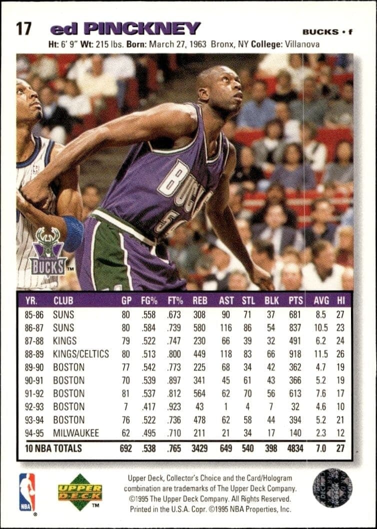 Ed Pinckney - Back