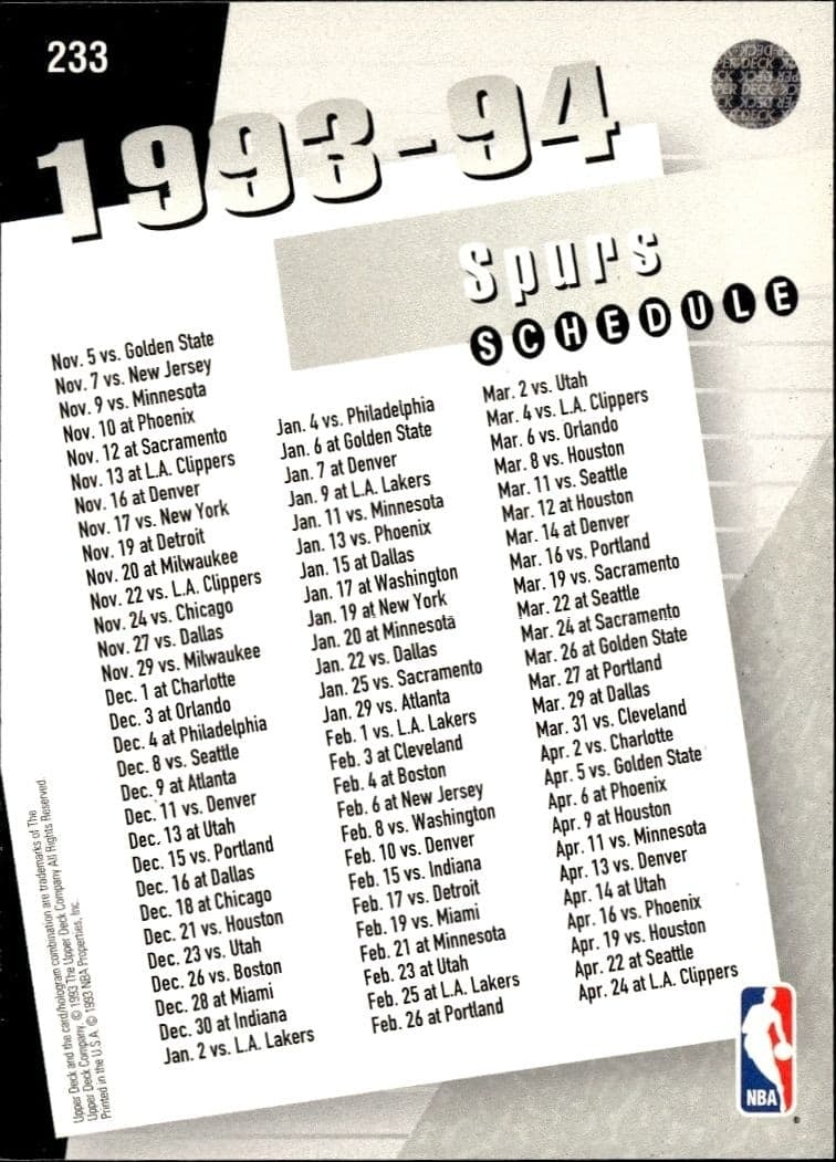 San Antonio Spurs - Back
