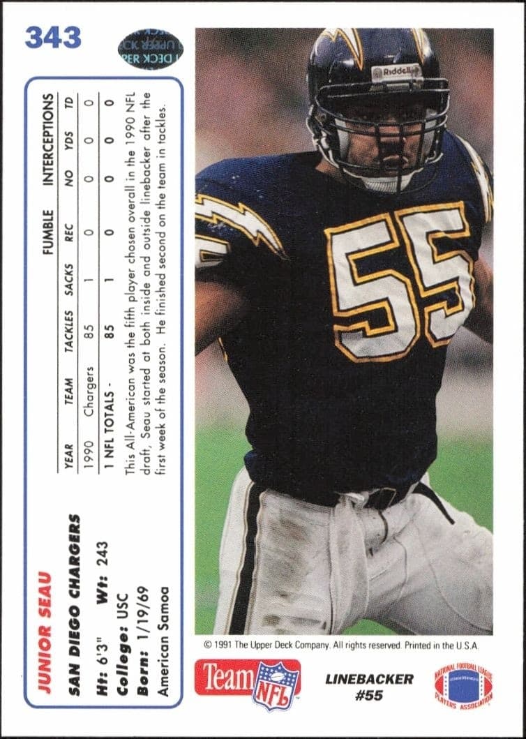Junior Seau - Back