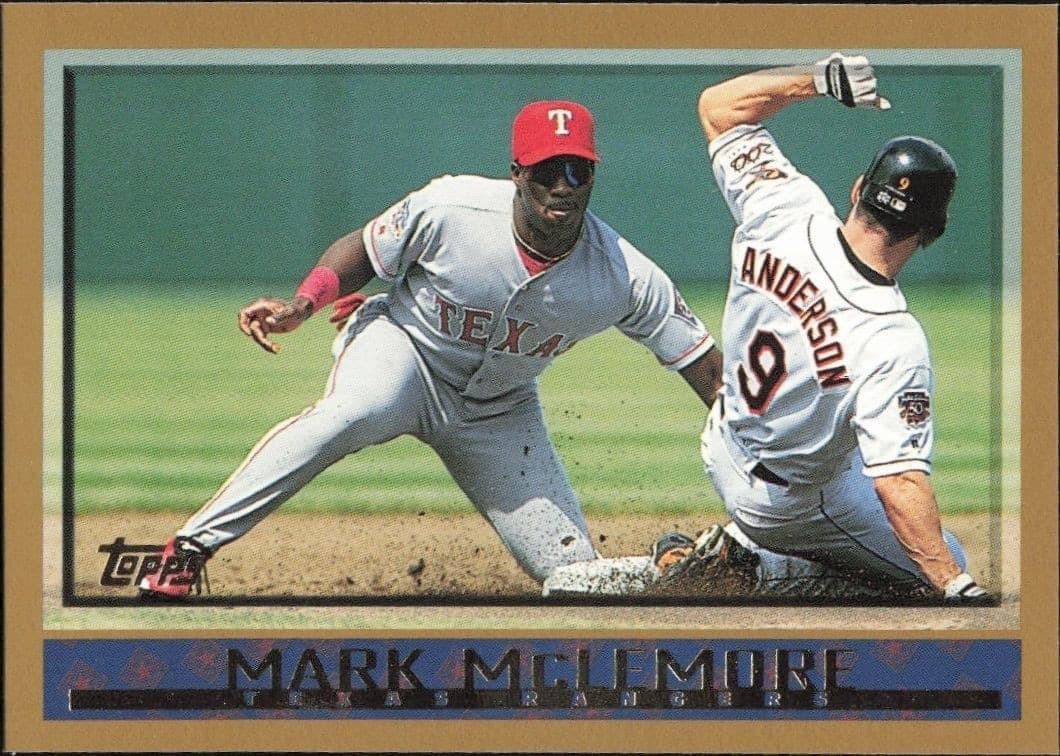 1998 Topps Series 1 Mark McLemore #71 trading card
