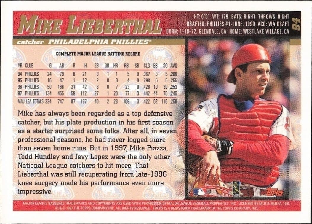 Mike Lieberthal - Back