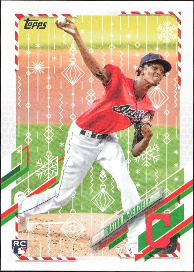 2021 Topps Holiday Triston McKenzie #HW187 trading card