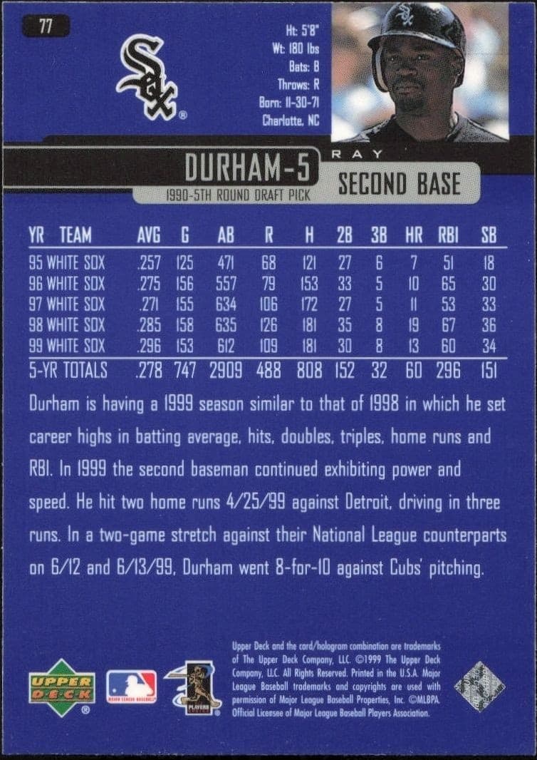 Ray Durham - Back