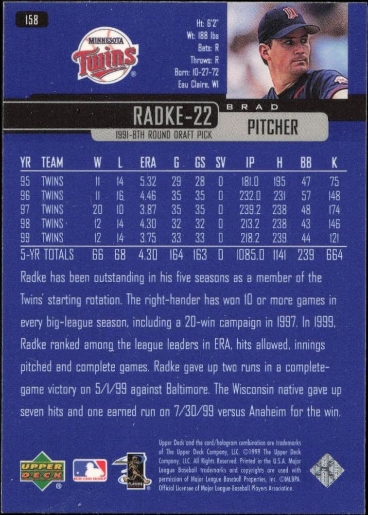 Brad Radke - Back