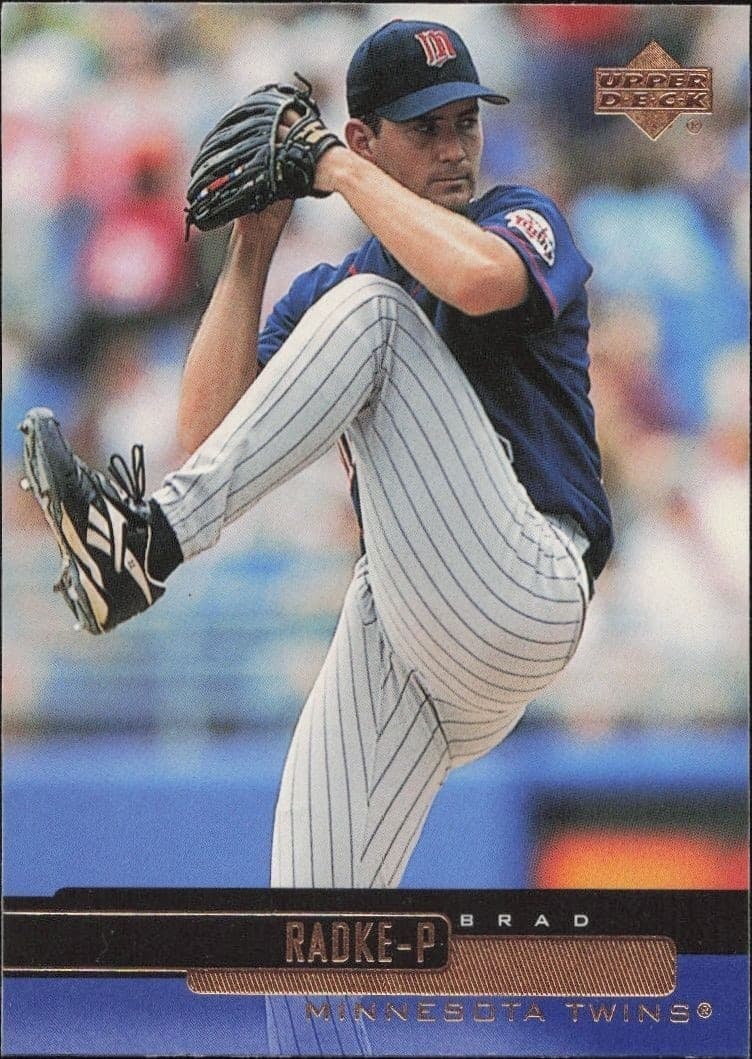 2000 Upper-Deck Brad Radke #158 trading card