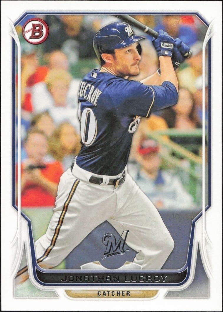 2014 Bowman Jonathan Lucroy #206 trading card