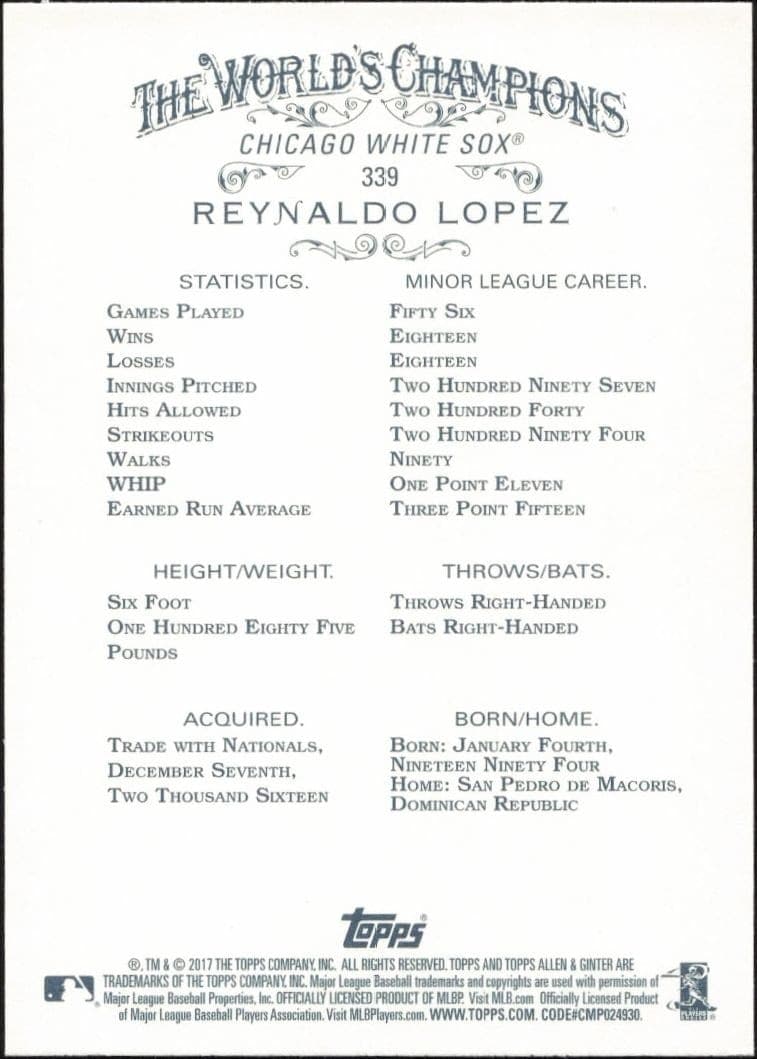 Reynaldo Lopez - Back
