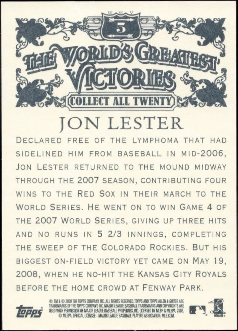 Jon Lester - Back