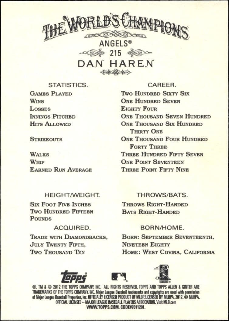 Dan Haren - Back