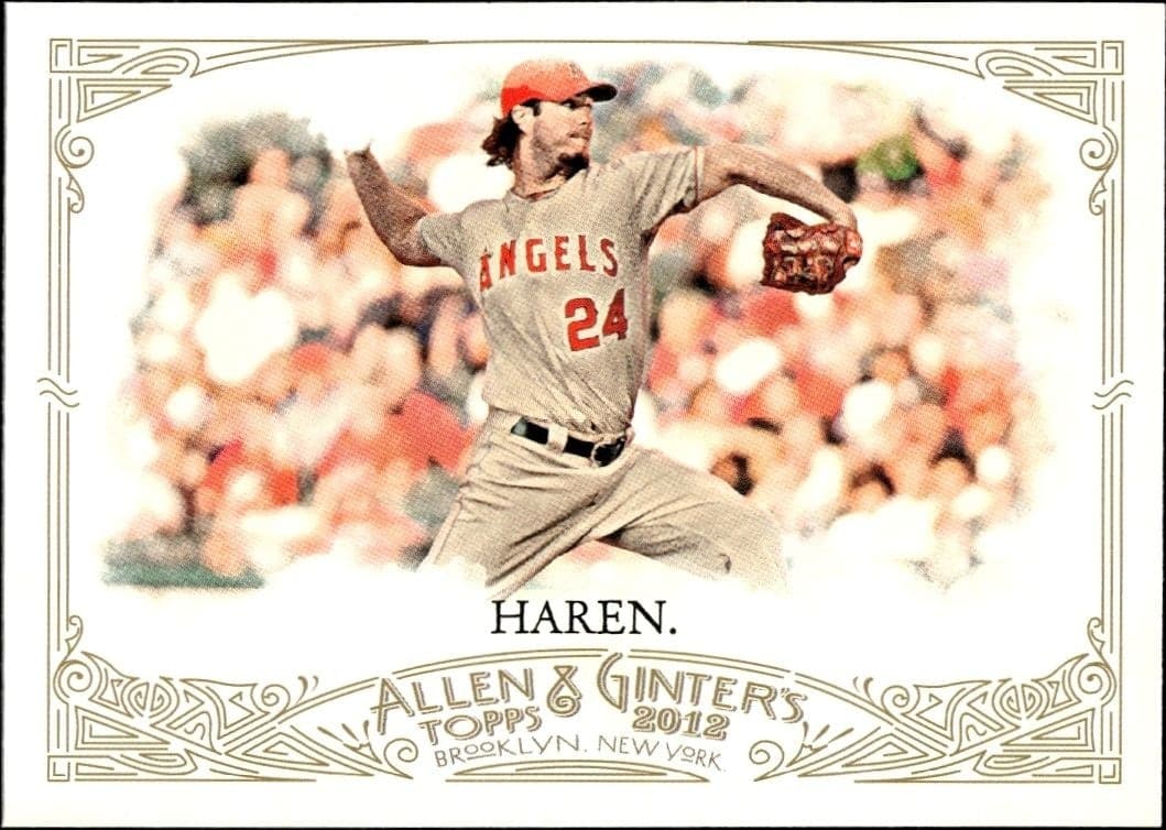 2012 Topps Allen & Ginter Dan Haren #215 trading card
