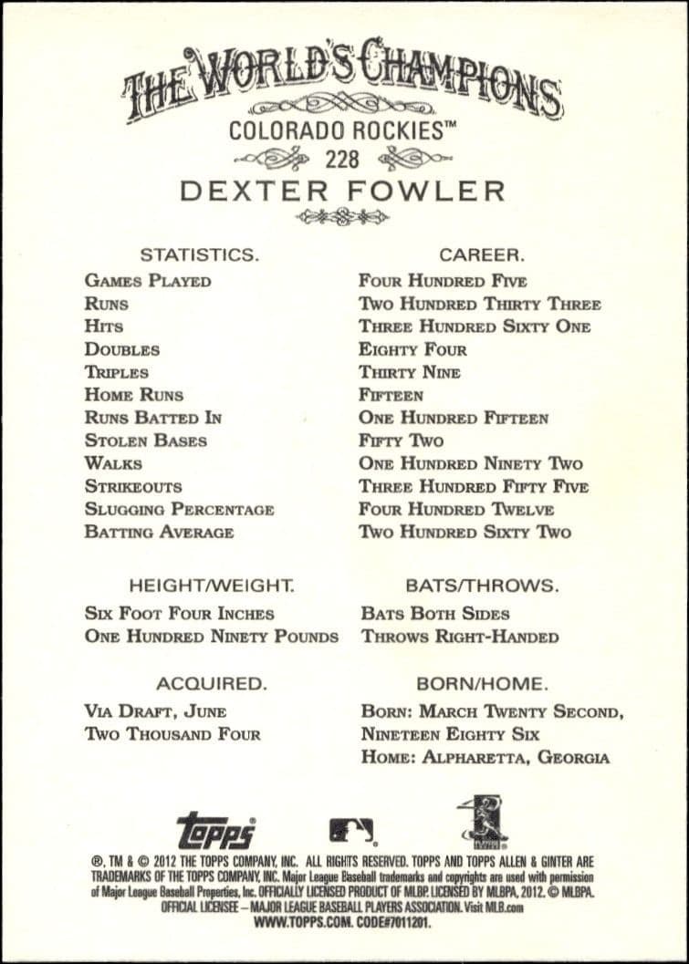Dexter Fowler - Back