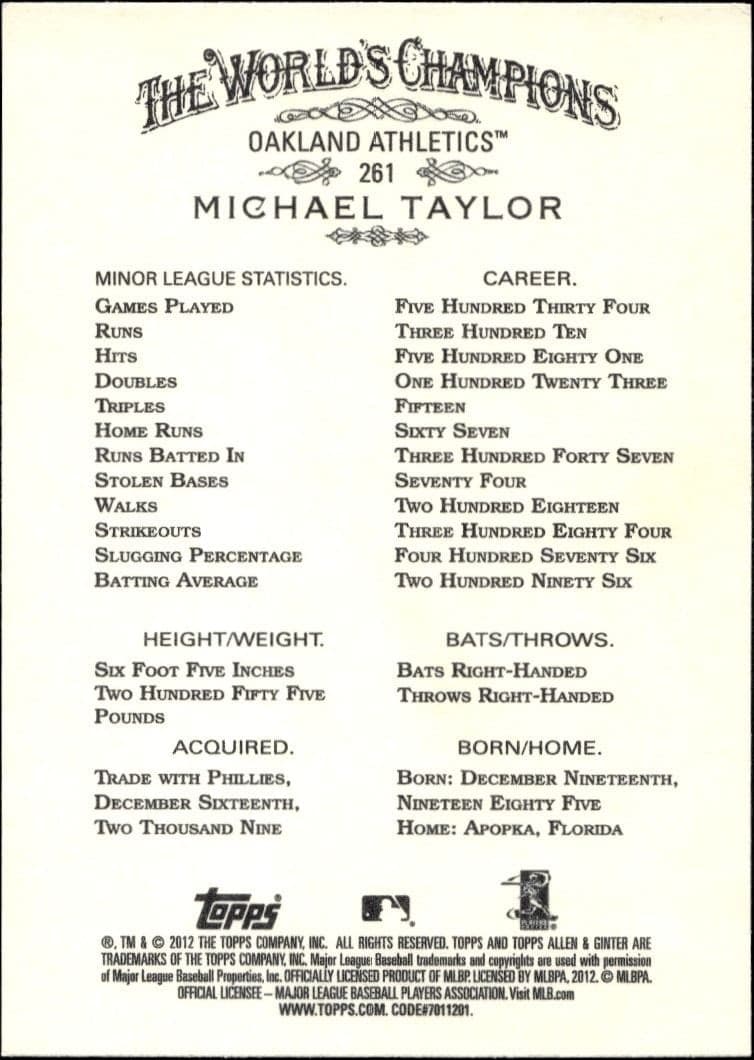 Michael Taylor - Back