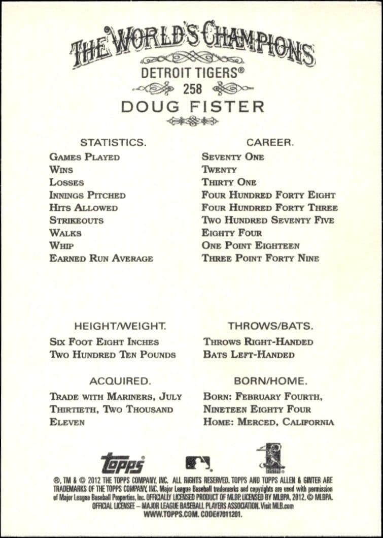 Doug Fister - Back
