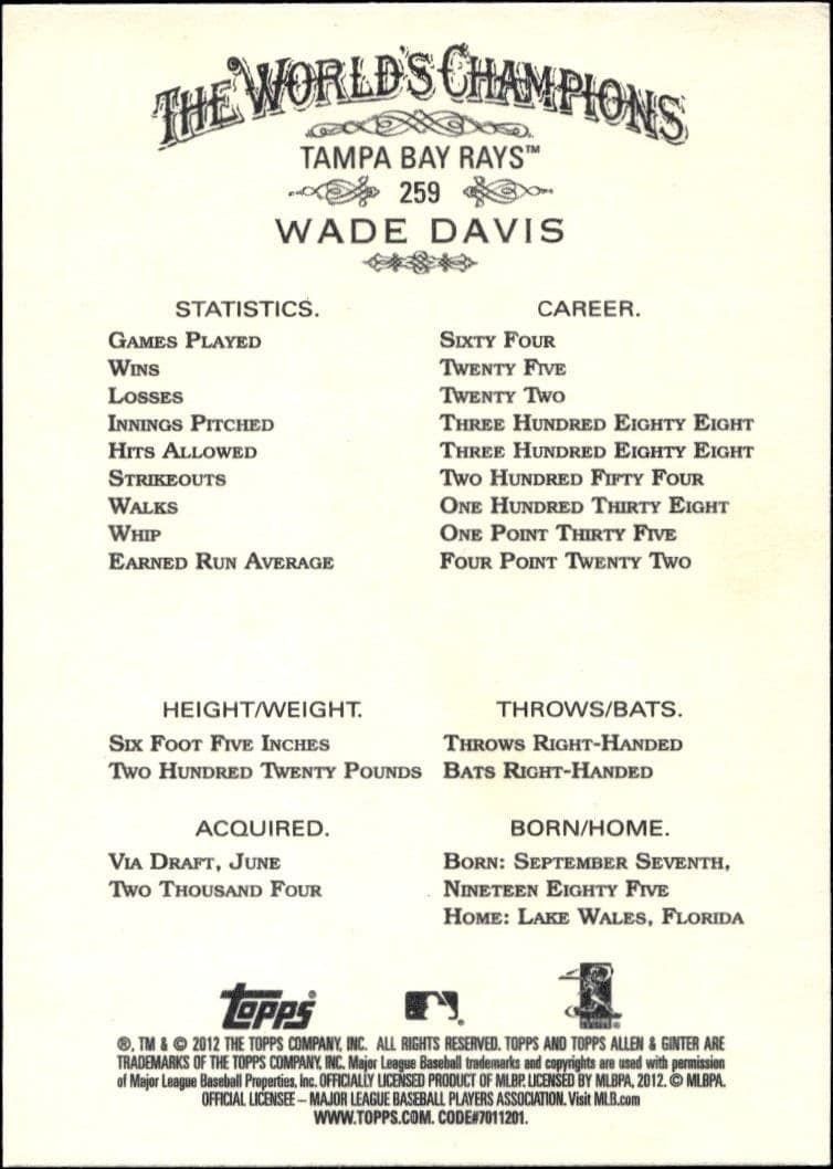 Wade Davis - Back