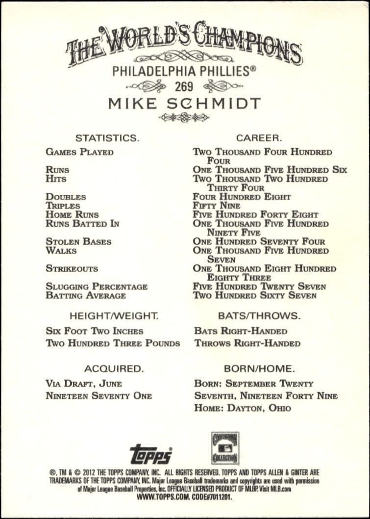 Mike Schmidt - Back