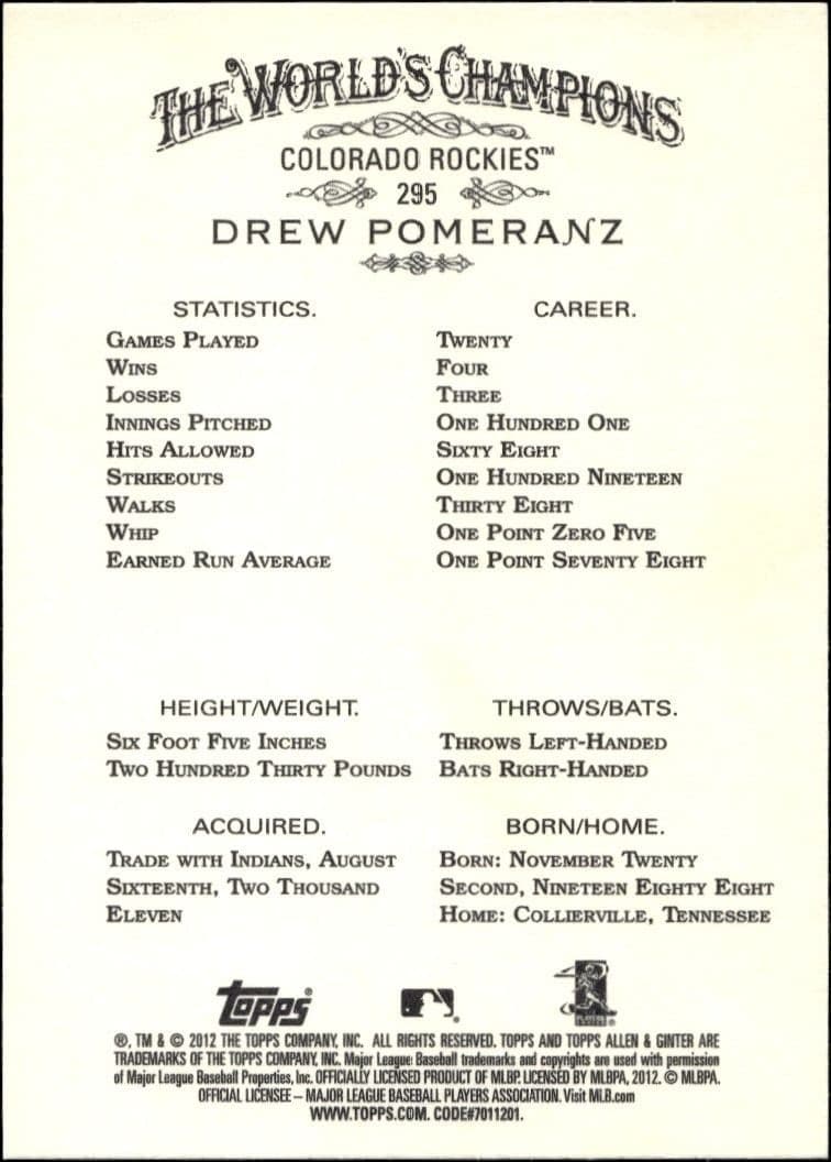 Drew Pomeranz - Back
