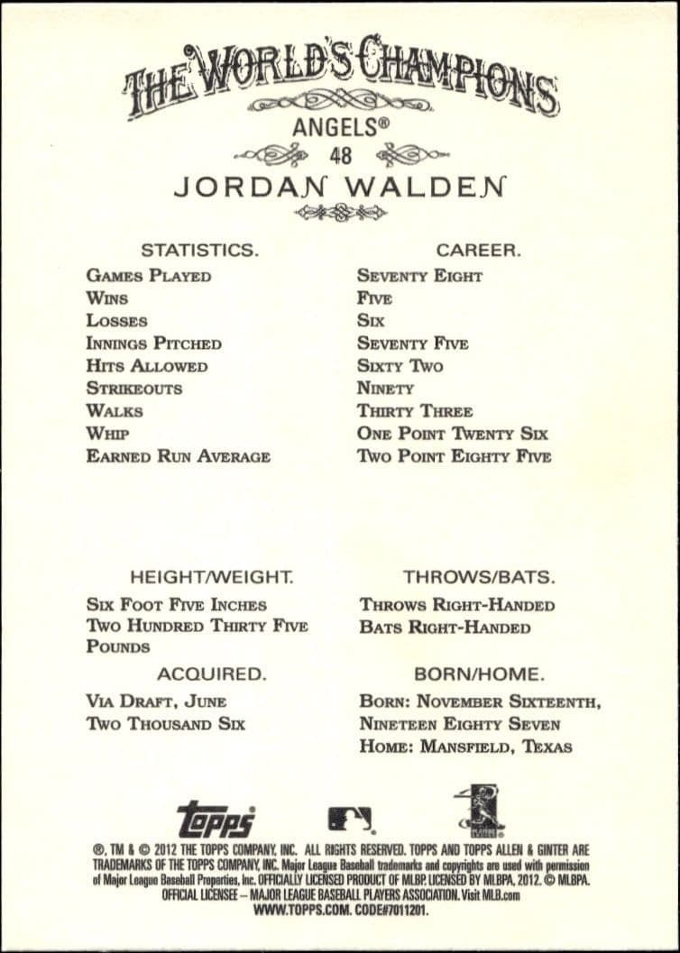 Jordan Walden - Back
