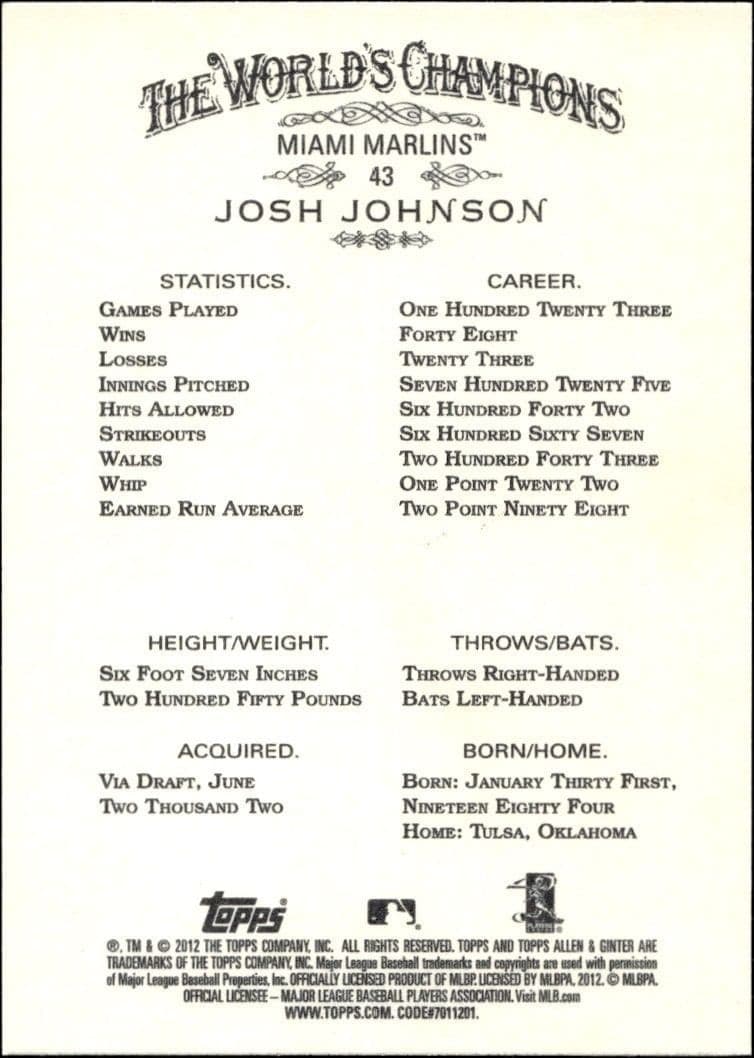 Josh Johnson - Back