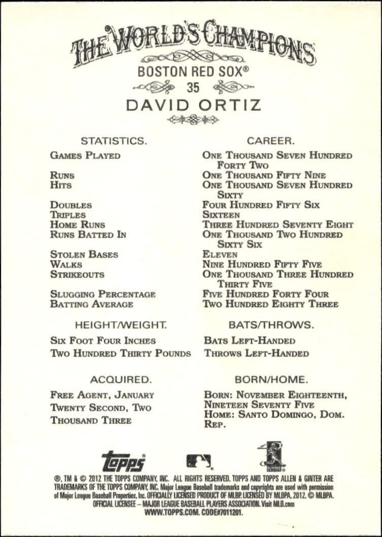 David Ortiz - Back