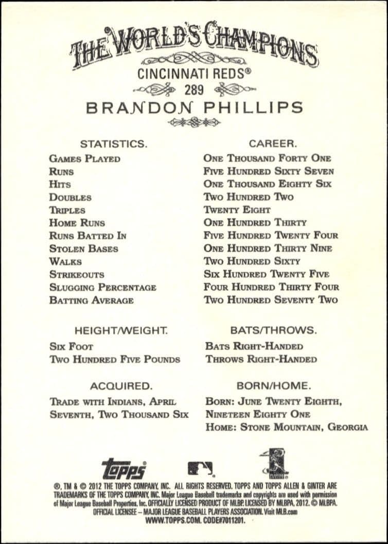Brandon Phillips - Back