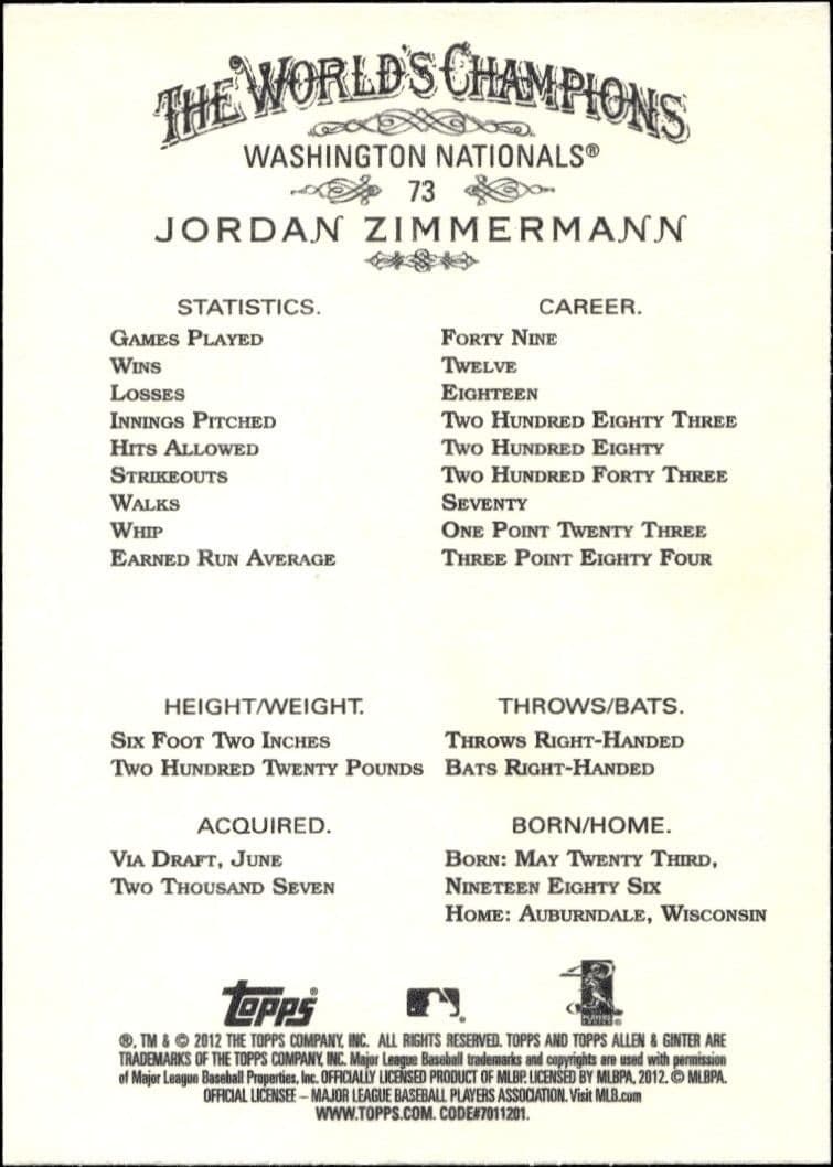 Jordan Zimmermann - Back