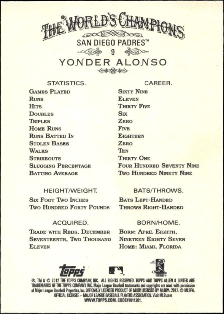 Yonder Alonso - Back