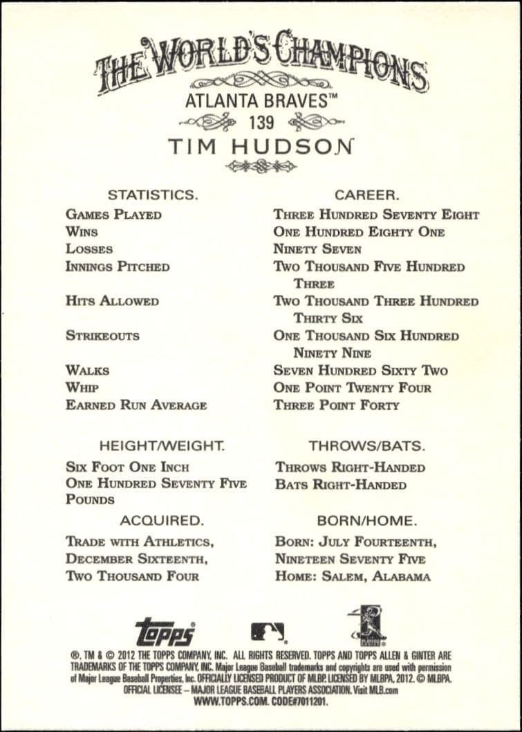 Tim Hudson - Back