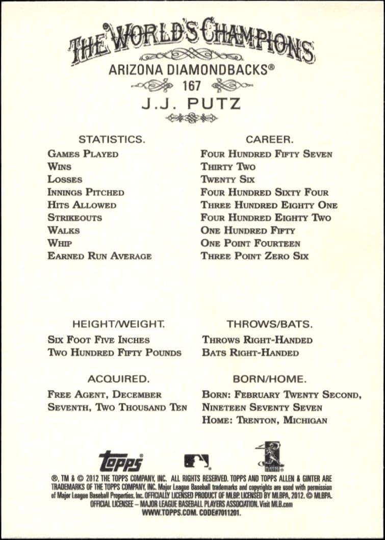 J.J. Putz - Back
