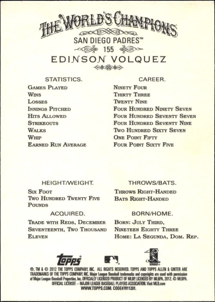 Edinson Volquez - Back