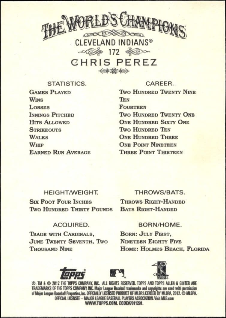 Chris Perez - Back