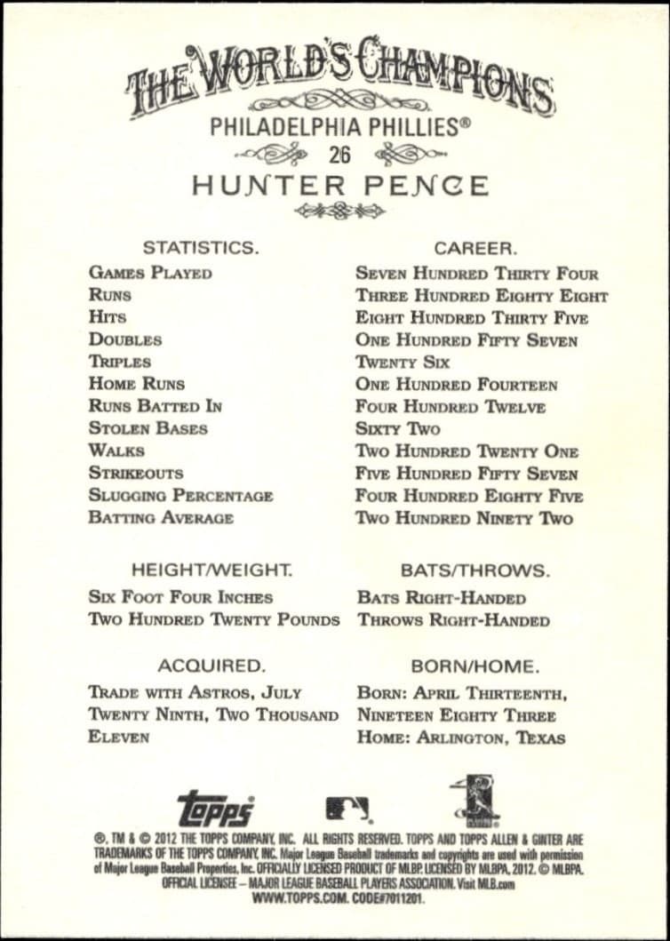 Hunter Pence - Back
