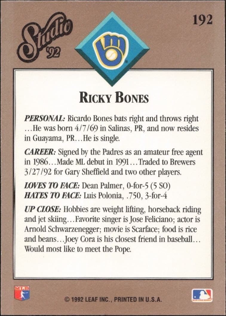Ricky Bones - Back