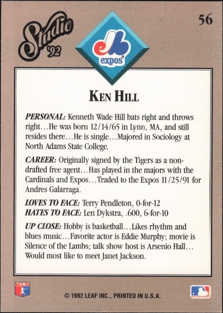 Ken Hill - Back