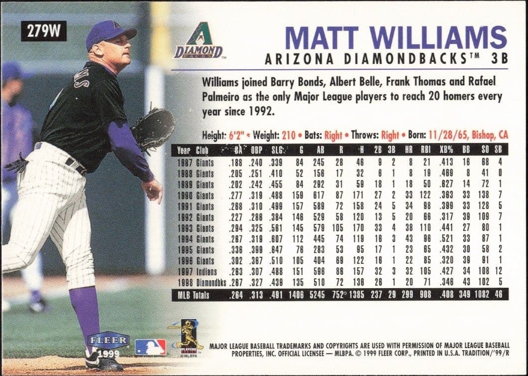 Matt Williams - Back