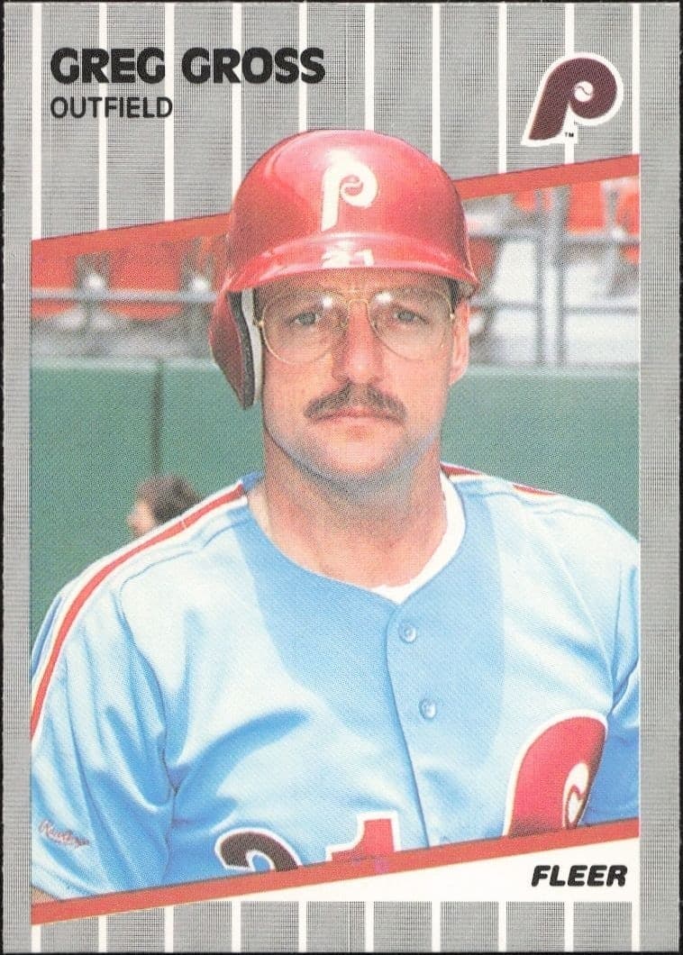 1989 Fleer Greg Gross #568 trading card
