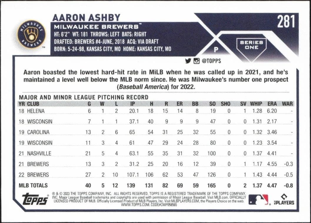 Aaron Ashby - Back