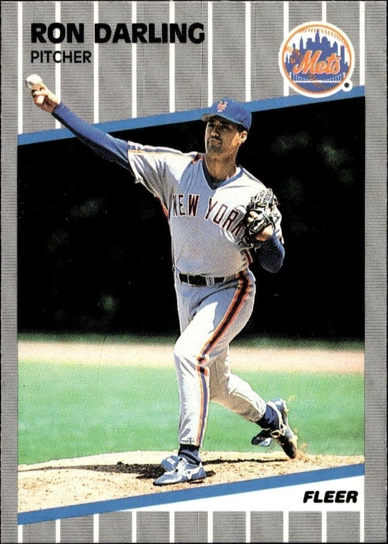 1989 Fleer Ron Darling #32 trading card