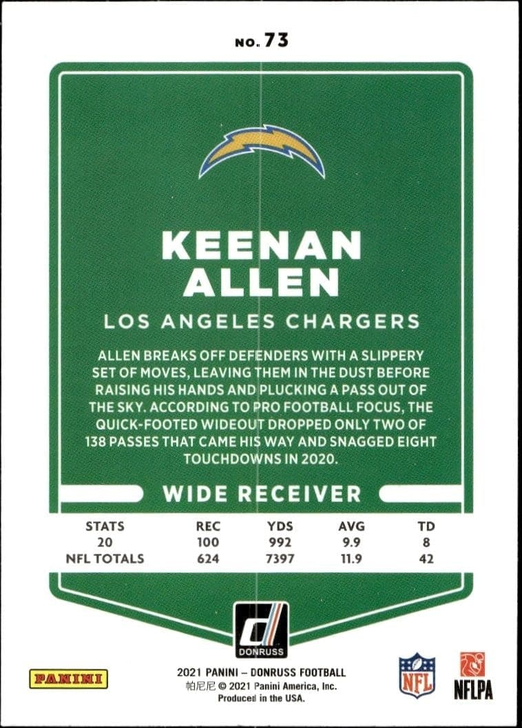 Keenan Allen - Back