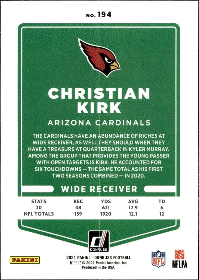 Christian Kirk - Back
