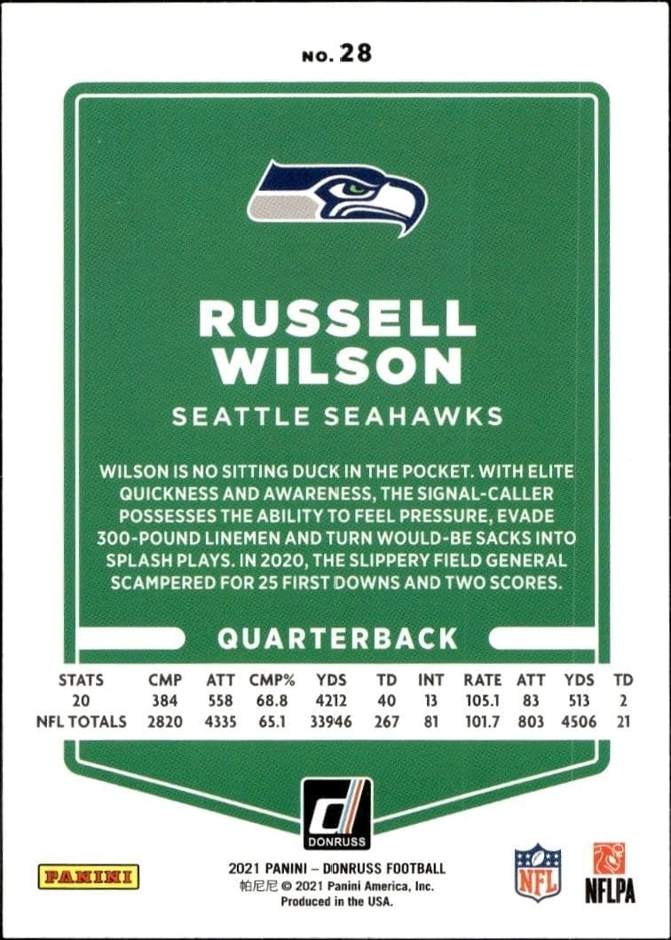 Russell Wilson - Back