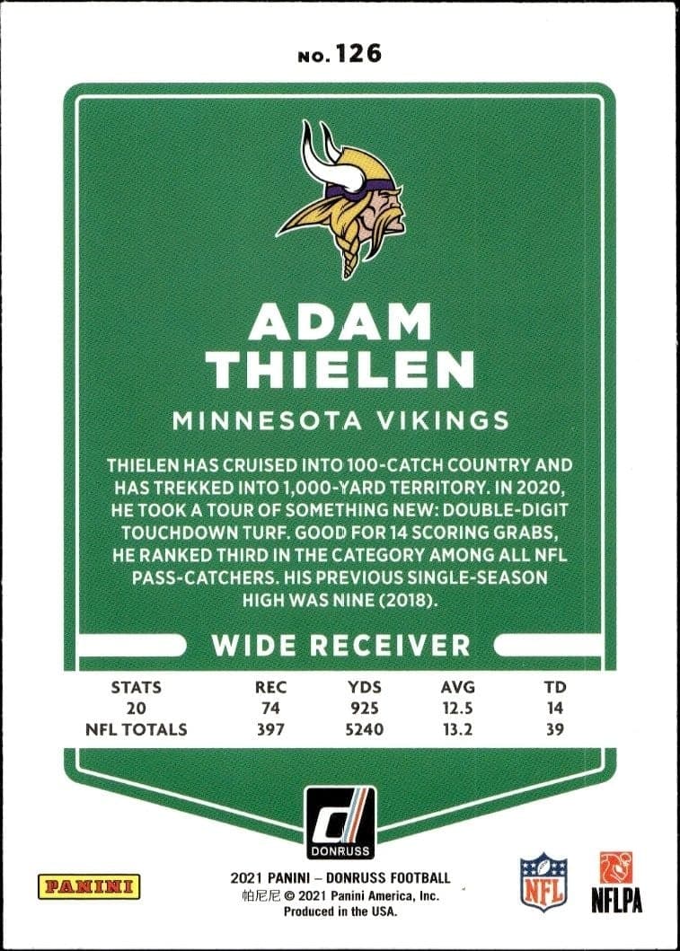 Adam Thielen - Back