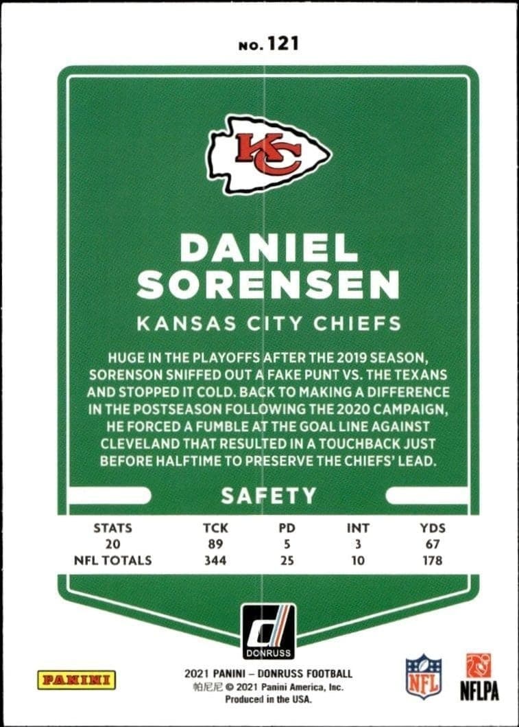 Daniel Sorensen - Back