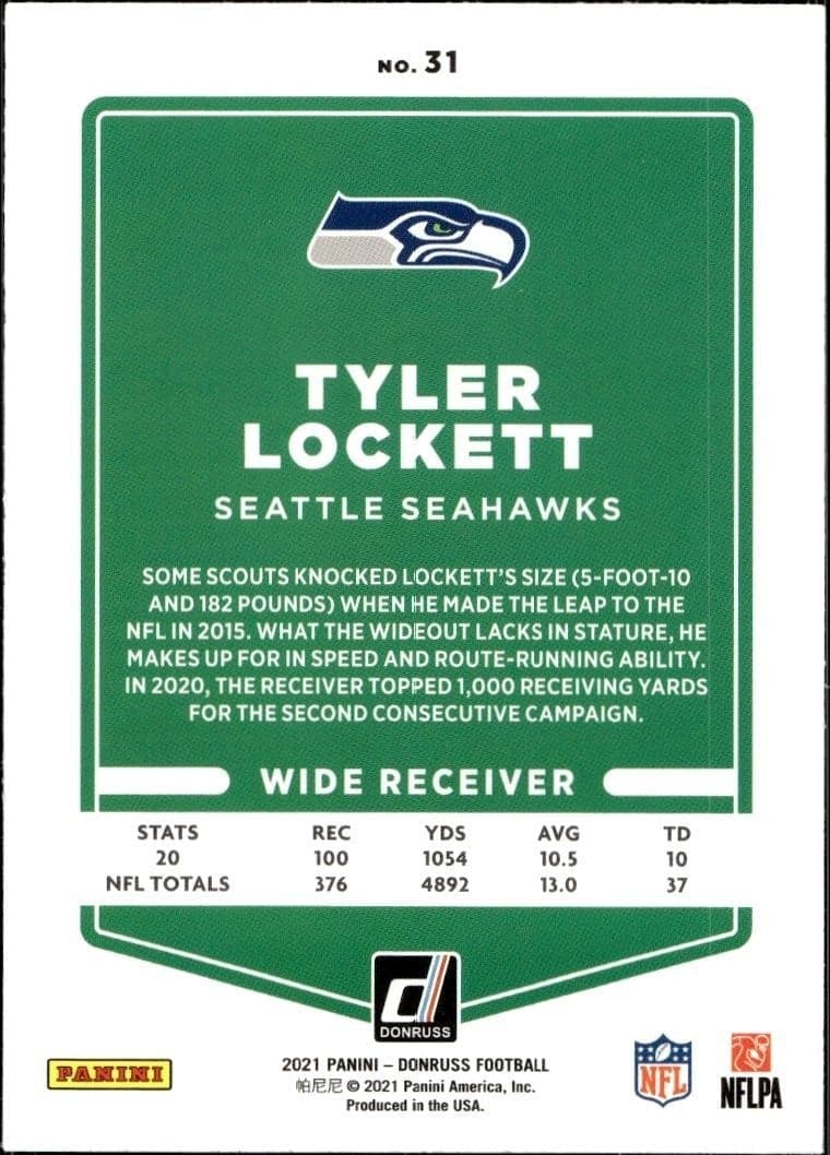 Tyler Lockett - Back